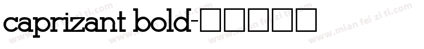 caprizant bold字体转换